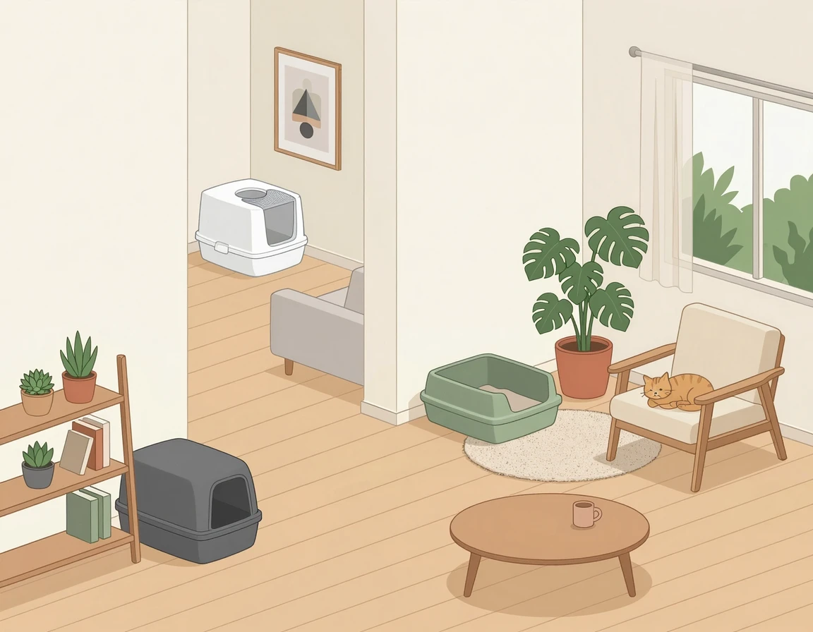 올바른 화장실 위치와 다수 배치